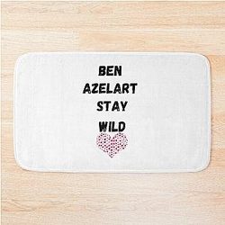 Funny Ben Azelart Stay Wild Bath Mat