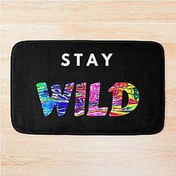 Stay Wild Ben Azelart Bath Mat