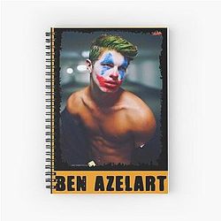 Ben Azelart Joker Costume Spiral Notebook