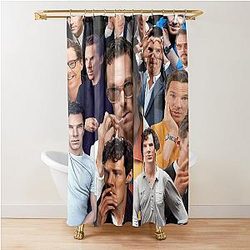 HIGH QUALITY Photo Collage of Benedict Cumberbatch Shower Curtain