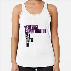 I love Benedict Cumberbatch Racerback Tank Top