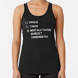 Mentally Dating Benedict Cumberbatch Racerback Tanktop