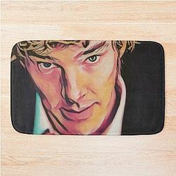 Digital Art of Benedict Cumberbatch Bath Mat
