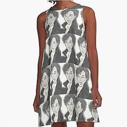 Sherlock as Portrayed by Benedict Cumberbatch A-Line Dress