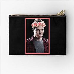 Benedict Cumberbatch in Flower Crown Zipper Pouch