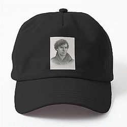 Sherlock Benedict Cumberbatch Pencil Sketch Art Print Dad Hat
