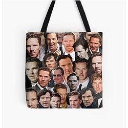 Benedict Cumberbatch Photo Collage Tote Bag
