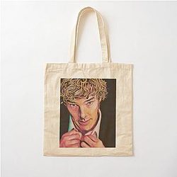 Digital Art of Benedict Cumberbatch Tote Bag