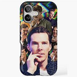 Benedict Cumberbatch Photo Collage high quality iPhone Case