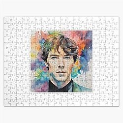 Watercolors with Benedict Cumberbatch Jigsaw Puzzle