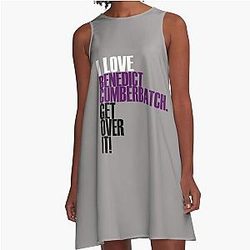 I love Benedict Cumberbatch get over it! A line Dress