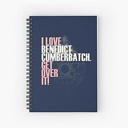 I love Benedict Cumberbatch! Spiral Notebook
