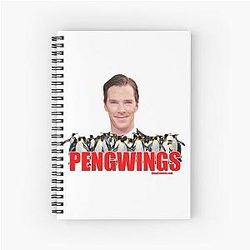 PENGWING Benedict Cumberbatch Spiral Notebook