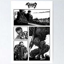 Berserk Minimalist Manga Poster