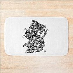 Axolotl Warrior Bath Mat