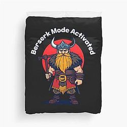 Berserk Mode Activated Viking Duvet Cover