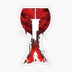 Guts Berserk Black swords man Art sticker