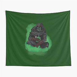 Dancing Berserk in Green Smoke Tapestry