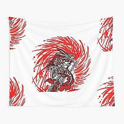 Red warrior axolotl berserk tapestry