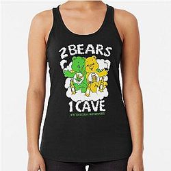 Tom Segura Merch Bert Kreischer 2 Bears 1 Cave Racerback Tank Top