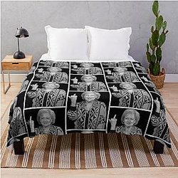 Betty White Middle Finger Throw Blanket