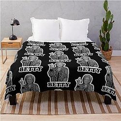 Betty White Middle Finger Throw Blanket