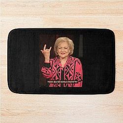 Betty White, Happy 99th Birthday, Betty White Beauty Sleep Ugly Funny Quote T Shirt Bath Mat