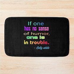 Betty White middle finger - A funny on demand 2022 Bath Mat