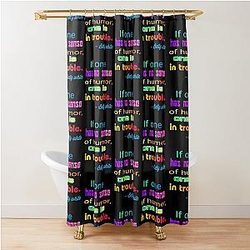 Betty White Middle Finger Shower Curtain