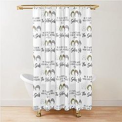 In a World Where You Can Be Anything: Betty White Shower Curtain