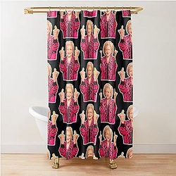 Betty White Middle Finger Funny Shower Curtain