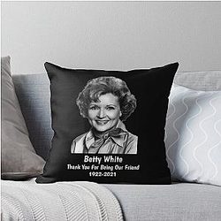 Thank You for Being Our Friend Betty White Throw Pillow