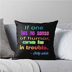 Betty White middle finger - A Trending funny demand 2022 Throw Pillow