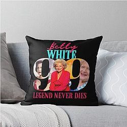 Betty White Famous Throw Pillow