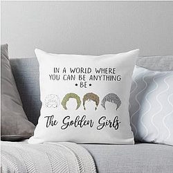 In a World Where You Can Be Anything To Be Like Betty White Throw Pillow