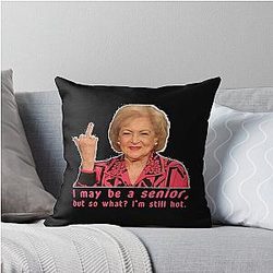Betty White Throw Pillow