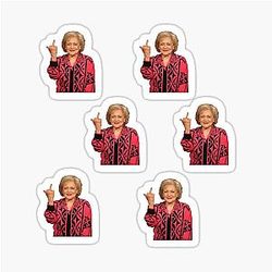 Betty White Sticker