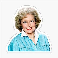Betty White Golden Girl Sticker