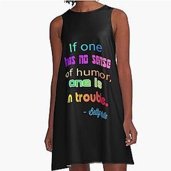 Betty White Middle Finger A Trending Funny On Demand 2022 A Line Dress