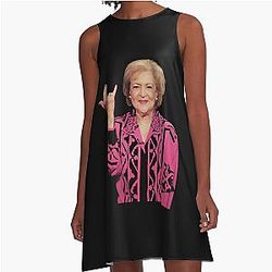 Funny Betty White meme A-line Dress