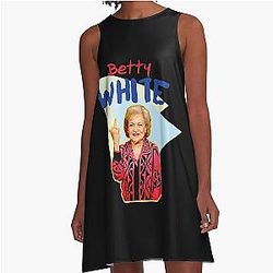 Betty White famous A-line dress
