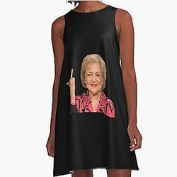Betty White Flipping the Golden Girls A-Line Dress