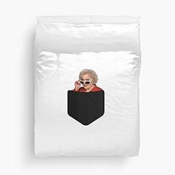 Betty White Pocket Shirt Duvet Cover