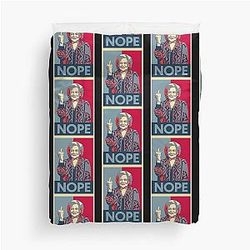 Betty White T Shirt - Betty White Middle Finger Up Duvet Cover