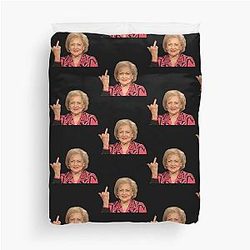 Betty White Flips The Bird Golden Girls Duvet Cover