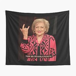 Betty White, Happy 99th Birthday, Beauty Sleep Ugly Funny Quote Tshirt Tapestry