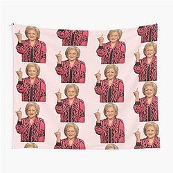Betty White Flipping Bird Tapestry