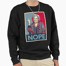 Betty White T-Shirt Betty White Middle Finger Up Pullover Sweatshirt