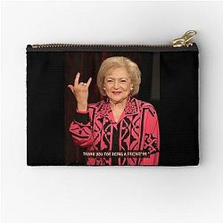 Betty White 99th Betty White Beauty Sleep Ugly Funny Tshirt Zipper Pouch