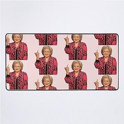 Betty White Flipping Bird Desk Mat